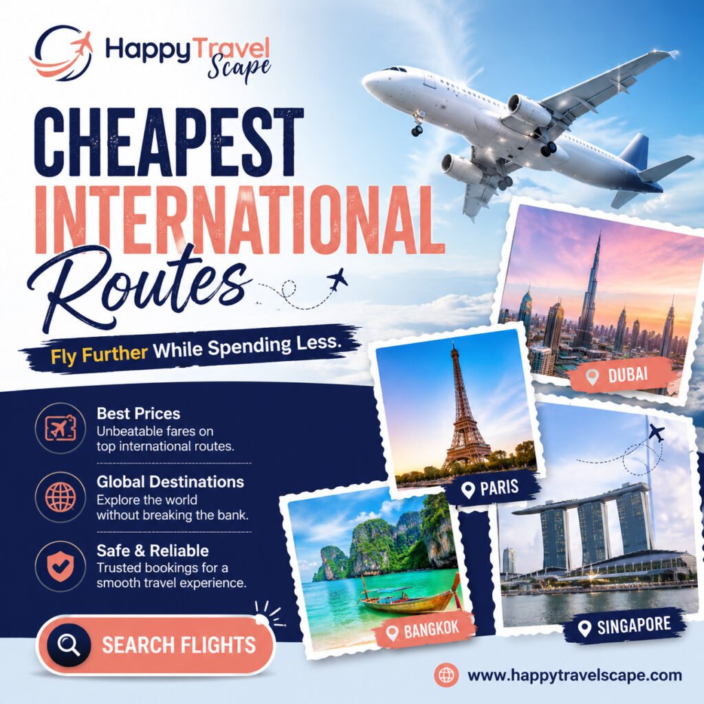 day1 cheapest international routes